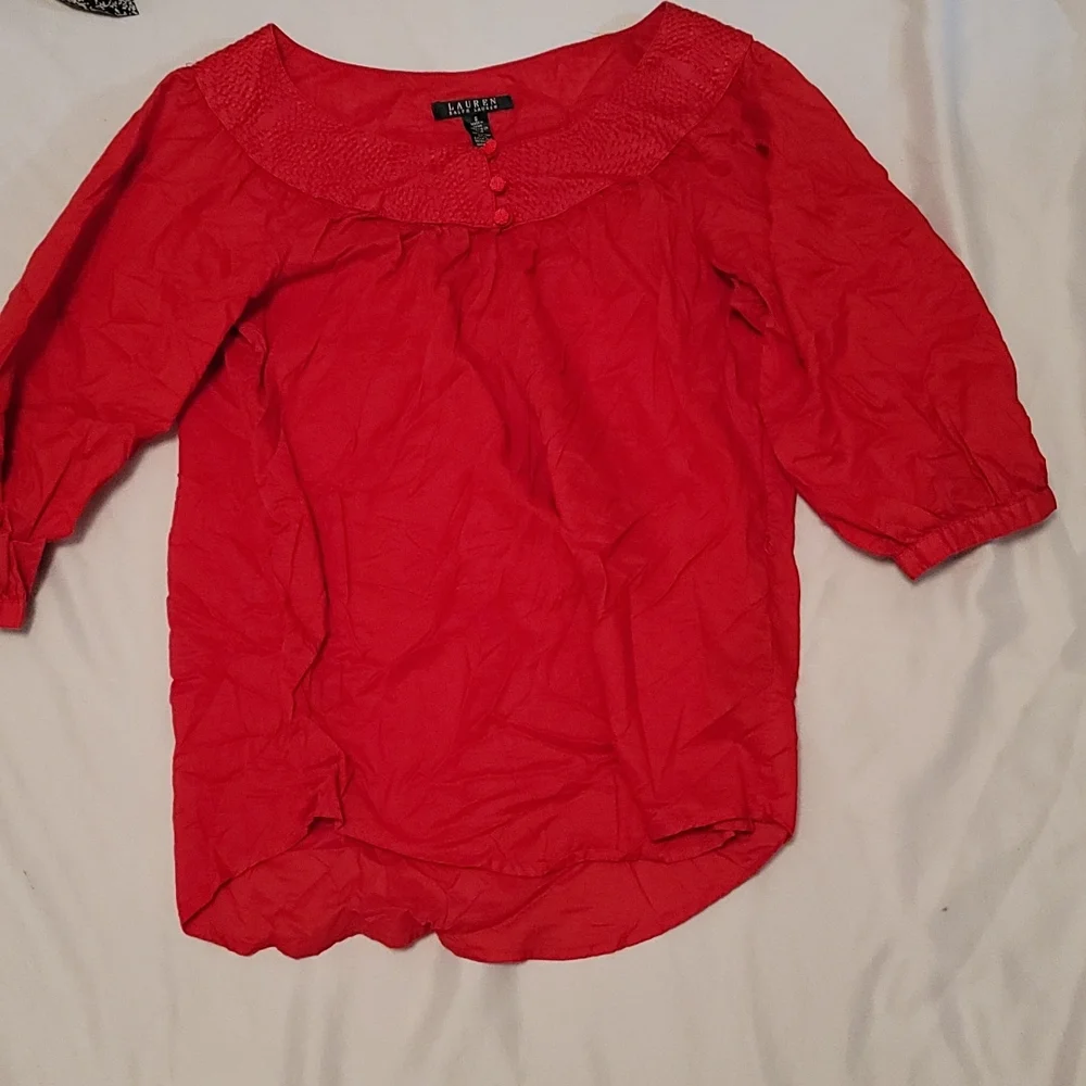 3 pretty long sleeve and 3/4 sleeve shirts - Picture 3 of 4